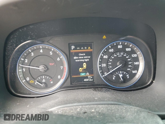 2022 Hyundai Kona SEL with VIN KM8K62ABXNU843332, listed as a Copart auction lot 47284405 with 40,412 mi miles and Salvage Title. Bid and sale history available at DreamBid. Image 9.