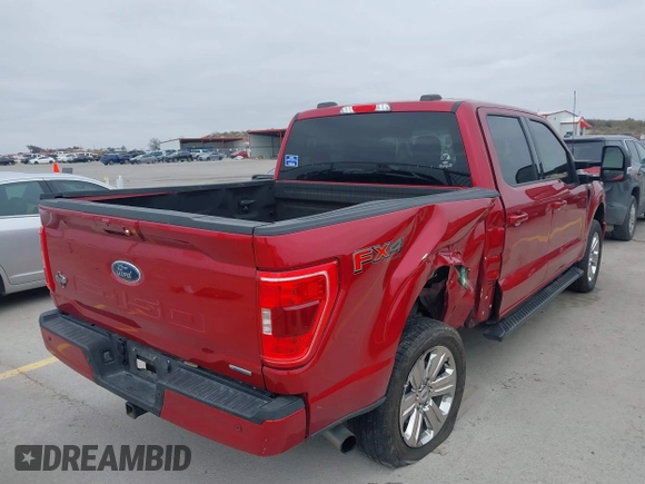 2022 Ford F-150 XL with VIN 1FTFW1E82NKD60945, listed as a IAAI auction lot 41599918 with 65,916 mi miles. Bid and sale history available at carsss.com. Image 4.