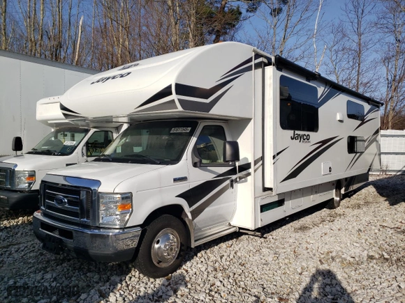 2019 Ford Econoline Commercial Cutaway with VIN 1FDXE4FSXKDC38798, listed as a Copart auction lot 51611545 with 16,302 mi miles and Salvage Title. Bid and sale history available at carsss.com. Image 2.