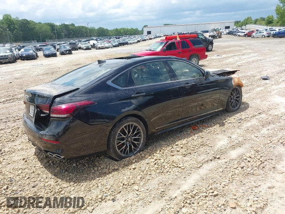2018 Genesis G80 Sport with VIN KMHGN4JB5JU240335, listed as a IAAI auction lot 30532553 with 65,208 mi miles and . Bid and sale history available at DreamBid. Image 4.