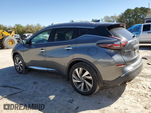 2019 Nissan Murano SL z VIN 5N1AZ2MJ5KN126770, wystawiony jako Copart lot #49575285 z przebiegiem 114 143 mil mil oraz Szkoda całkowita • Salvage title. Historia ofert i sprzedaży dostępna na DreamBid. Obrazek 2.