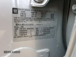 2014 Chevrolet Captiva Sport LTZ with VIN 3GNAL4EK3ES559742, listed as a Copart auction lot 74772394 with 64,023 mi miles and Salvage Title. Bid and sale history available at DreamBid. Image 13.