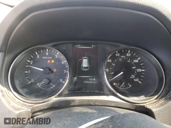 2017 Nissan Rogue S with VIN KNMAT2MT8HP543062, listed as a Copart auction lot 57103075 with 178,082 mi miles and Clean title. Bid and sale history available at DreamBid. Image 9.