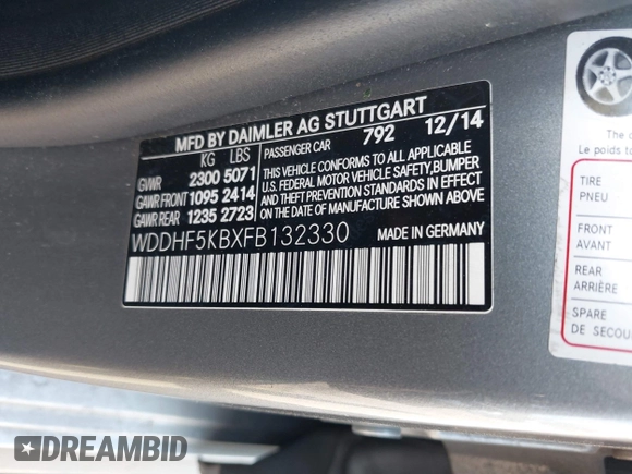2015 Mercedes-Benz E 350 Sport с VIN WDDHF5KBXFB132330, выставлен на аукционе IAAI как лот 40921689 с пробегом 126 519 миль миль и . История ставок и продаж доступна на DreamBid. Изображение 9.
