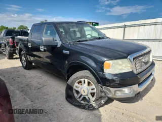 2005 Ford F-150 XLT with VIN 1FTPW14525FB75086, listed as a Copart auction lot 62744005 with 210,245 mi miles and Salvage title. Bid and sale history available at DreamBid. Image 4.