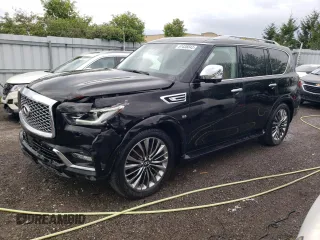 2019 Infiniti QX80 LUXE with VIN JN8AZ2NC6K9461067, listed as a Copart auction lot 61438343 with 105,102 mi miles. Bid and sale history available at carsss.com. Image 1.