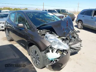 2016 Nissan LEAF SV with VIN 1N4BZ0CP5GC300798, listed as a IAAI auction lot 41837410 with 54,717 mi miles. Bid and sale history available at carsss.com. Image 1.
