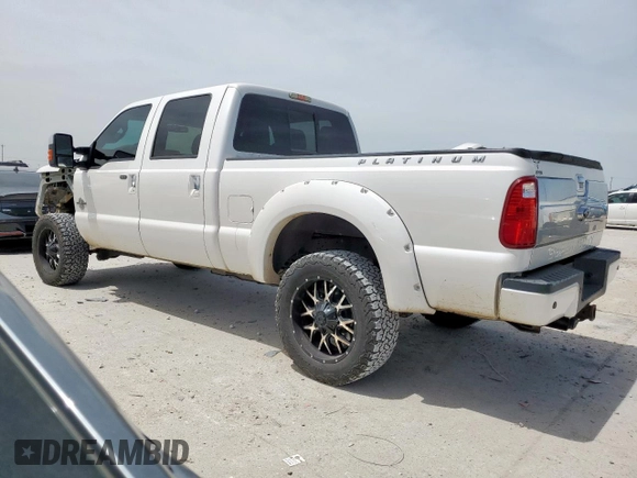 2016 Ford F-250 Lariat with VIN 1FT7W2BT2GEB75752, listed as a Copart auction lot 56924005 with 132,585 mi miles and Salvage title. Bid and sale history available at DreamBid. Image 2.