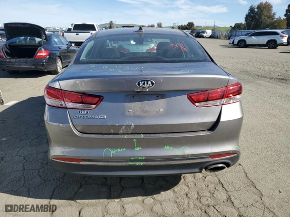 2017 Kia Optima LX with VIN 5XXGT4L32HG125966, listed as a Copart auction lot 44795095 with 75,571 mi miles and Salvage Title. Bid and sale history available at carsss.com. Image 6.