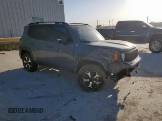 2022 Jeep Renegade Trailhawk with VIN ZACNJDC19NPN63173, listed as a Copart auction lot 52778065 with 18,988 mi miles and Salvage Title. Bid and sale history available at DreamBid. Image 4.