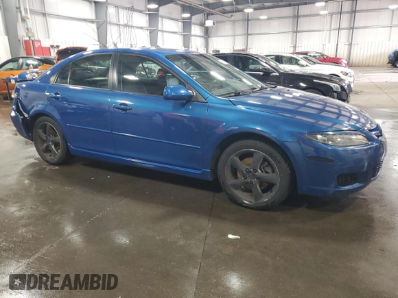 2007 Mazda 6 i Sport VE with VIN 1YVHP84C875M63433, listed as a Copart auction lot 52194875 with 151,030 mi miles and Salvage Title. Bid and sale history available at DreamBid. Image 4.