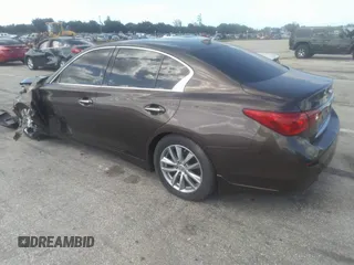2015 Infiniti Q50 Premium with VIN JN1BV7AP8FM343805, listed as a IAAI auction lot 41752314 with 69,231 mi miles. Bid and sale history available at carsss.com. Image 3.