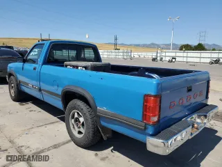 1992 Dodge Dakota "S" with VIN 1B7GL26X8NS523574, listed as a Copart auction lot 65041534 with 122,376 mi miles and Clean Title. Bid and sale history available at carsss.com. Image 2.