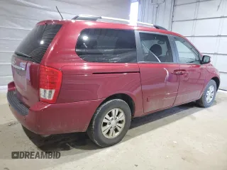 2012 Kia Sedona LX with VIN KNDMG4C78C6503600, listed as a Copart auction lot 49525555 with 241,476 mi miles and Clean Title. Bid and sale history available at carsss.com. Image 3.