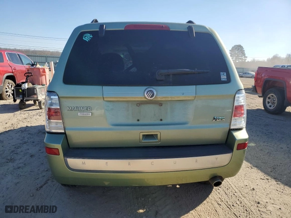 2010 Mercury Mariner Premier with VIN 4M2CN8HG9AKJ07871, listed as a Copart auction lot 47218045 with 0 mi miles and Salvage Title. Bid and sale history available at carsss.com. Image 6.