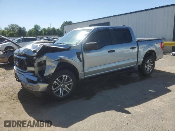 2023 Ford F-150 XL with VIN 1FTFW1E55PKF18784, listed as a Copart auction lot 52807315 with 15,284 mi miles and Salvage Title. Bid and sale history available at carsss.com. Image 1.