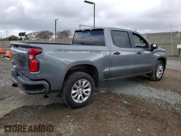 2020 Chevrolet Silverado 1500 Custom with VIN 3GCPWBEH9LG362156, listed as a Copart auction lot 47563805 with 72,267 mi miles and Salvage Title. Bid and sale history available at carsss.com. Image 3.