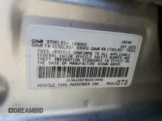 2006 Mitsubishi Lancer ES with VIN JA3AJ26E96U014446, listed as a Copart auction lot 46367455 with 144,202 mi miles and Salvage Title. Bid and sale history available at carsss.com. Image 13.
