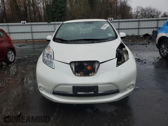 2017 Nissan LEAF SL with VIN 1N4BZ0CP1HC302498, listed as a Copart auction lot 81596034 with 32,514 mi miles and Salvage Title. Bid and sale history available at carsss.com. Image 5.