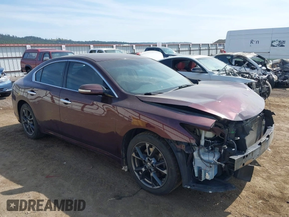 2014 Nissan Maxima S with VIN 1N4AA5AP3EC468648, listed as a IAAI auction lot 42510360 with 107,200 mi miles and . Bid and sale history available at DreamBid. Image 1.