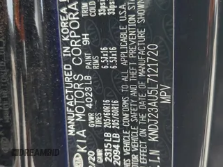 2020 Kia Soul S with VIN KNDJ23AU5L7121720, listed as a Copart auction lot 54171665 with 72,298 mi miles and Salvage Title. Bid and sale history available at DreamBid. Image 13.