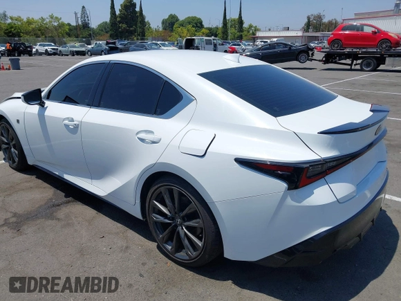 2024 Lexus IS 300 with VIN JTHBA1D2XR5131510, listed as a IAAI auction lot 42607201 with 10,580 mi miles and . Bid and sale history available at DreamBid. Image 3.