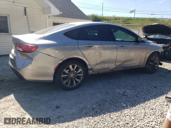 2015 Chrysler 200 S with VIN 1C3CCCBB6FN620517, listed as a Copart auction lot 70139224 with 117,414 mi miles and Salvage Title. Bid and sale history available at DreamBid. Image 3.