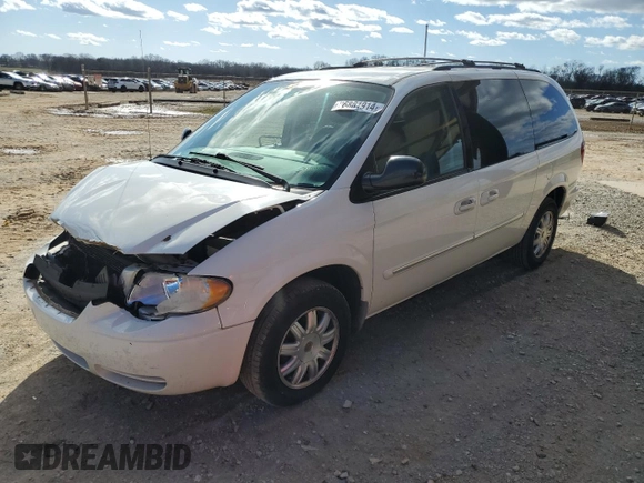 2007 Chrysler Town & Country LWB Touring with VIN 2A4GP54L07R214234, listed as a Copart auction lot 86861914 with 173,003 mi miles and Salvage Title. Bid and sale history available at carsss.com. Image 1.
