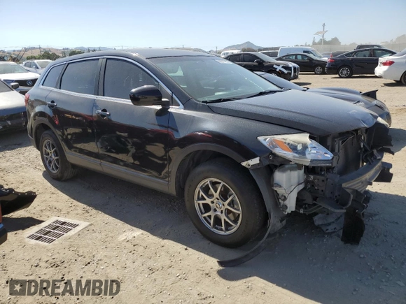 2014 Mazda CX-9 Touring with VIN JM3TB3CA7E0429194, listed as a Copart auction lot 58377965 with 129,101 mi miles and Salvage title. Bid and sale history available at DreamBid. Image 4.