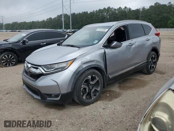 2018 Honda CR-V Touring with VIN 7FARW1H91JE039573, listed as a Copart auction lot 54144205 with 87,704 mi miles and Salvage Title. Bid and sale history available at DreamBid. Image 1.