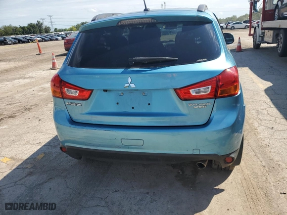 2014 Mitsubishi Outlander Sport SE with VIN 4A4AR4AU8EE026139, listed as a Copart auction lot 68538104 with 38,966 mi miles and Salvage Title. Bid and sale history available at carsss.com. Image 6.