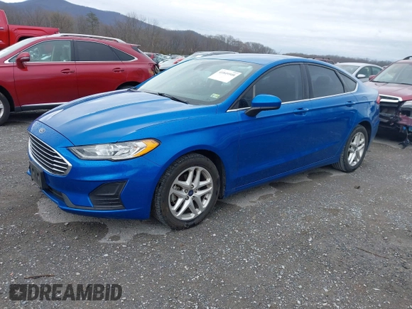 2019 Ford Fusion SE with VIN 3FA6P0HDXKR102508, listed as a IAAI auction lot 41849508 with 133,593 mi miles. Bid and sale history available at carsss.com. Image 20.