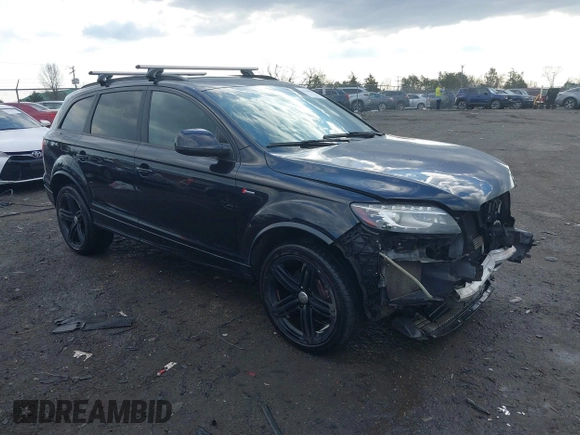 2015 Audi Q7 3.0T S line Prestige with VIN WA1DGAFE7FD006783, listed as a IAAI auction lot 41464002 with 96,845 mi miles. Bid and sale history available at carsss.com. Image 1.