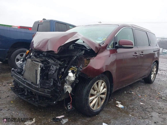 2015 Kia Sedona EX with VIN KNDMC5C15F6051042, listed as a IAAI auction lot 41553457 with 1 mi miles. Bid and sale history available at carsss.com. Image 2.