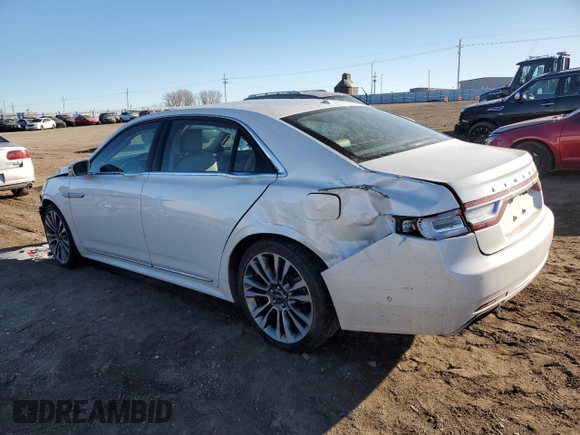 2017 Lincoln Continental Select with VIN 1LN6L9SP2H5623940, listed as a Copart auction lot 46302355 with 68,263 mi miles and Salvage title. Bid and sale history available at DreamBid. Image 2.