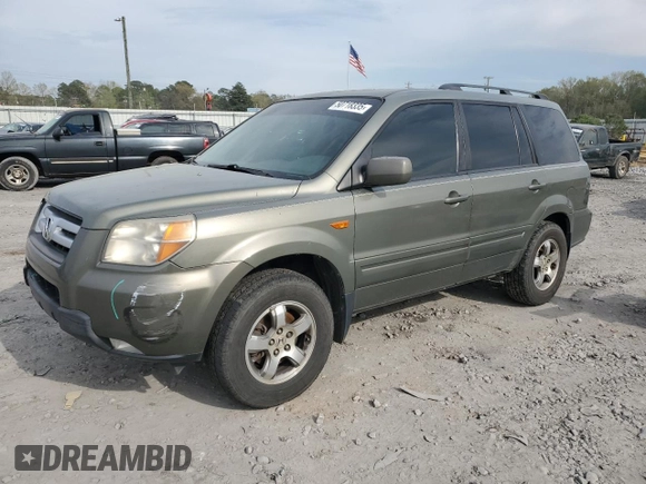 2008 Honda Pilot EX-L with VIN 5FNYF28768B007806, listed as a Copart auction lot 50718335 with 198,316 mi miles and Salvage Title. Bid and sale history available at DreamBid. Image 1.