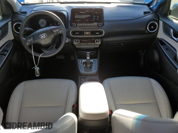 2022 Hyundai Kona Limited with VIN KM8K53A39NU808900, listed as a Copart auction lot 81210963 with 28,021 mi miles and Non repairable. Bid and sale history available at DreamBid. Image 8.