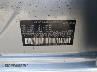 2018 Subaru Impreza Premium с VIN 4S3GTAD63J3711136, выставлен на аукционе Copart как лот 56109785 с пробегом Не указан миль и Списание • Salvage title. История ставок и продаж доступна на DreamBid. Изображение 13.