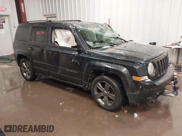 2014 Jeep Patriot Latitude with VIN 1C4NJPFA6ED737327, listed as a IAAI auction lot 41611577 with 88,407 mi miles and . Bid and sale history available at carsss.com. Image 1.