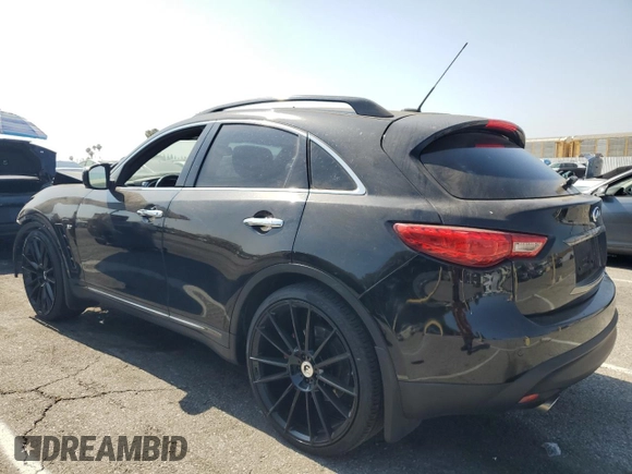 2017 Infiniti QX70 with VIN JN8CS1MW2HM410299, listed as a Copart auction lot 58399175 with Not provided miles and Salvage title. Bid and sale history available at DreamBid. Image 2.