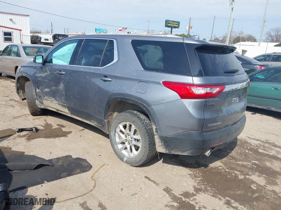 2021 Chevrolet Traverse LS with VIN 1GNERFKW0MJ158961, listed as a IAAI auction lot 41572644 with 66,675 mi miles. Bid and sale history available at carsss.com. Image 3.