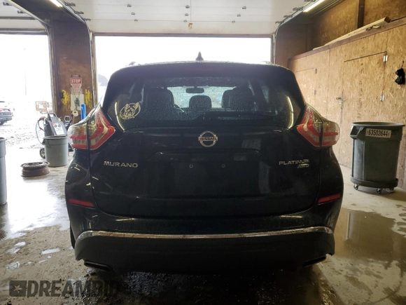2016 Nissan Murano S z VIN 5N1AZ2MH2GN157124, wystawiony jako Copart lot #57713065 z przebiegiem 124 840 mil mil oraz Szkoda całkowita • Salvage title. Historia ofert i sprzedaży dostępna na DreamBid. Obrazek 6.