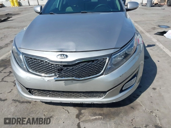 2014 Kia Optima LX with VIN KNAGM4A72E5449984, listed as a IAAI auction lot 41856778 with 1 mi miles. Bid and sale history available at carsss.com. Image 11.