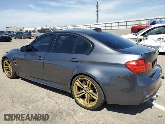 2015 BMW M3 with VIN WBS3C9C57FP806264, listed as a Copart auction lot 49001273 with 68,640 mi miles. Bid and sale history available at carsss.com. Image 2.
