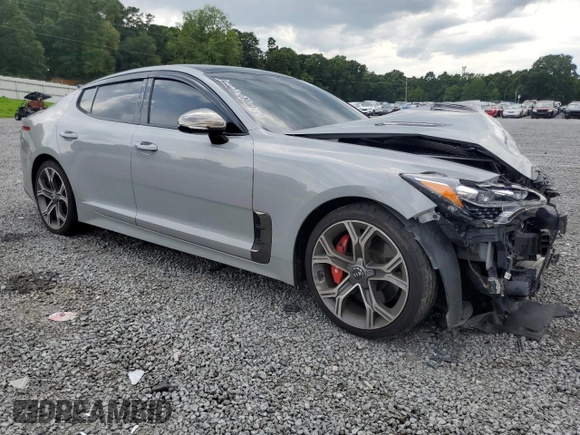 2021 Kia Stinger GT2 with VIN KNAE55LC5M6096640, listed as a Copart auction lot 66076814 with 63,852 mi miles and Salvage Title. Bid and sale history available at carsss.com. Image 4.