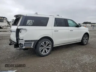 2020 Ford Expedition Max Platinum with VIN 1FMJK1MT8LEA13042, listed as a Copart auction lot 44557155 with 59,312 mi miles and Salvage title. Bid and sale history available at DreamBid. Image 3.