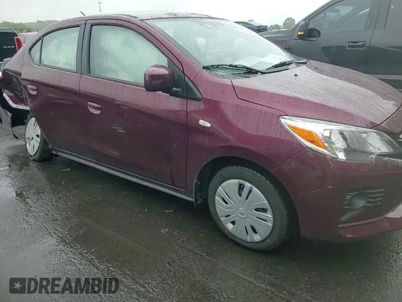 2024 Mitsubishi Mirage ES with VIN ML32FUFJXRHF09872, listed as a Copart auction lot 57054435 with 10,600 mi miles and Salvage title. Bid and sale history available at DreamBid. Image 13.