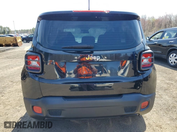 2017 Jeep Renegade Sport with VIN ZACCJAAH4HPF49470, listed as a Copart auction lot 53633315 with 107,962 mi miles and Clean title. Bid and sale history available at DreamBid. Image 6.