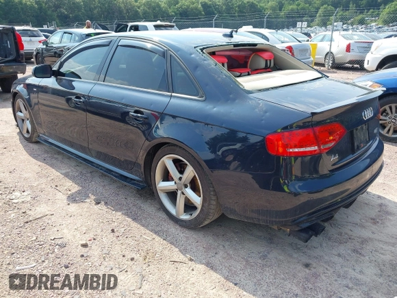 2012 Audi A4 Premium Plus with VIN WAUFFAFL8CN013177, listed as a IAAI auction lot 42640799 with 135,193 mi miles and . Bid and sale history available at DreamBid. Image 3.