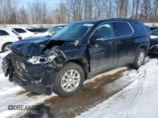 2020 Chevrolet Traverse LT Cloth with VIN 1GNERGKW2LJ321677, listed as a Copart auction lot 45657155 with 62,503 mi miles and Salvage Title. Bid and sale history available at carsss.com. Image 1.